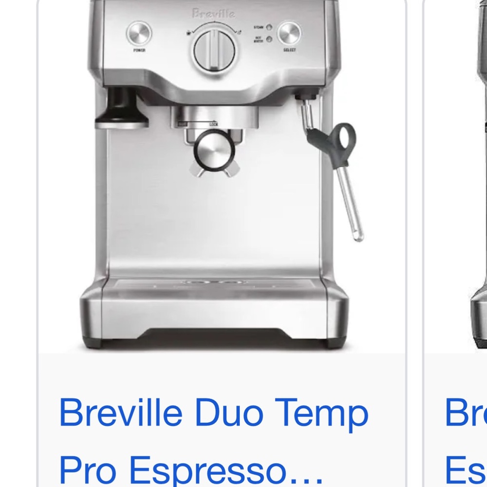 ✨ SOLD ✨Breville duo temp espresso machine